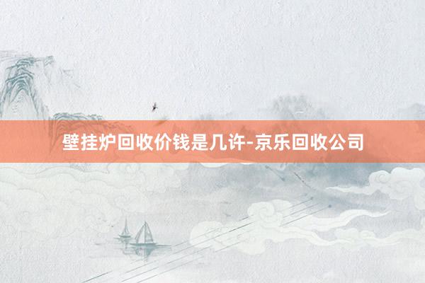 壁挂炉回收价钱是几许-京乐回收公司
